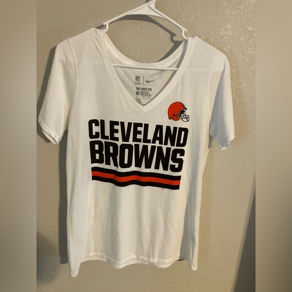 Nike White and Orange NFL Team Tee - Picture 1 of 2